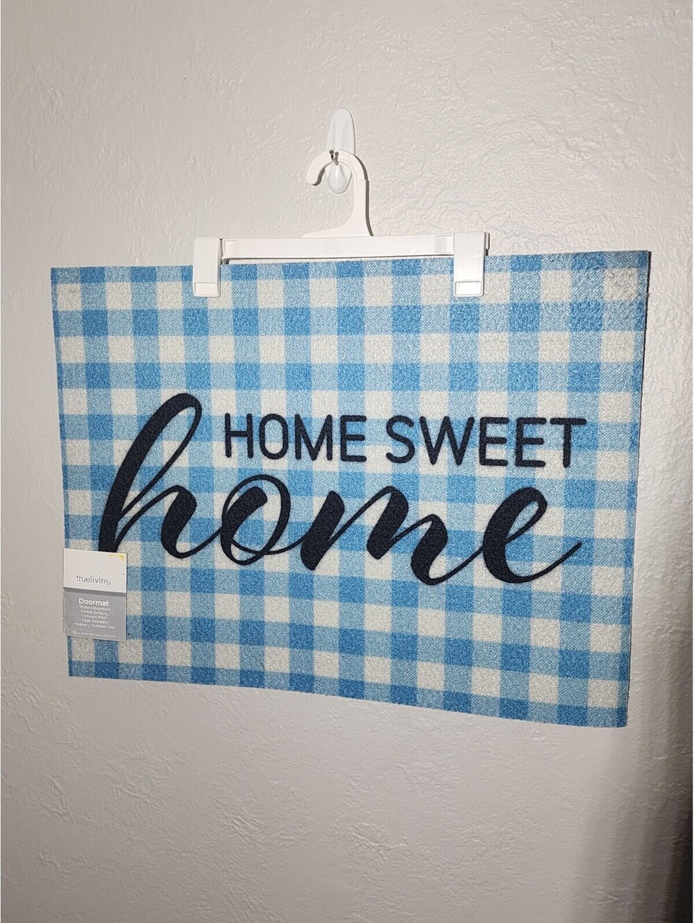True Living Welcome/Floor/Door Mat 18” x 24” Indoor/Outdoor Water Absorbent NEW